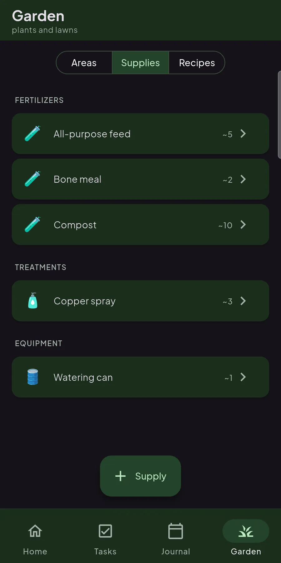 Supplies