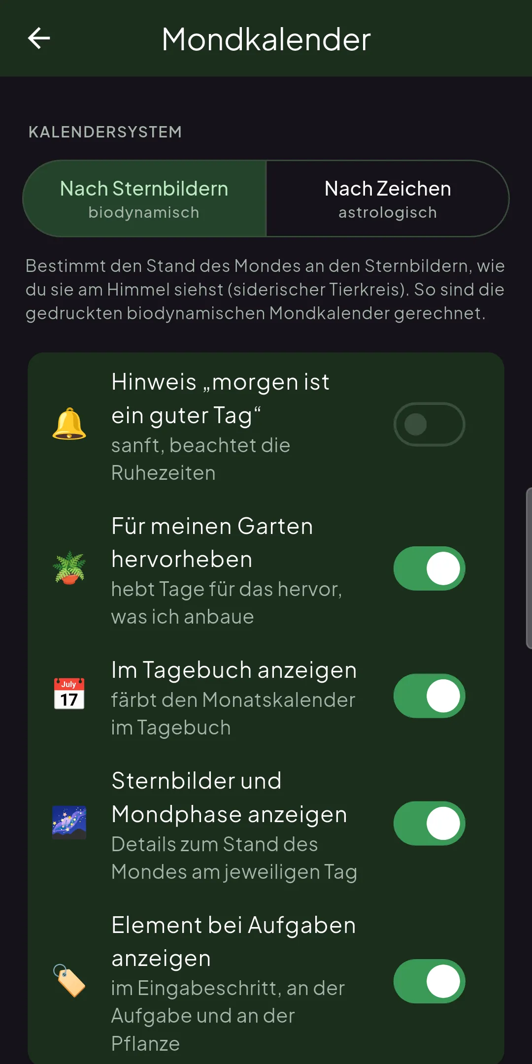 Einstellungen