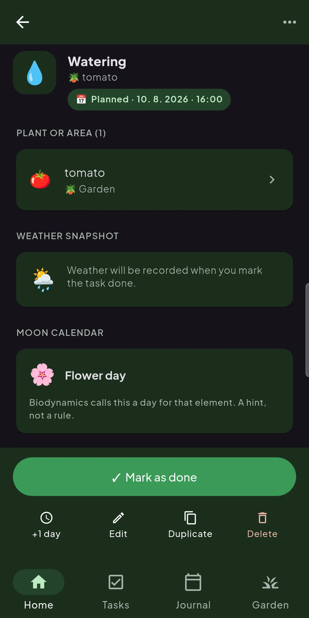 On your tasks